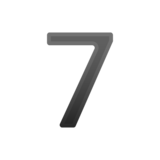 数字7emoji素材一 160x160像素