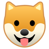 狗脸emoji素材一 160x160像素