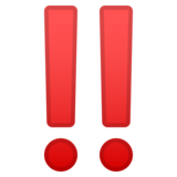 双感叹号emoji素材一 160x160像素