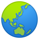 展示澳洲的地球emoji素材一 160x160像素