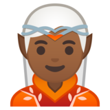 精灵:中黑肤色emoji素材一 160x160像素