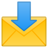 带箭头的信封emoji素材一 160x160像素
