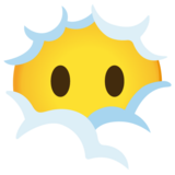 云中的脸-迷茫emoji素材一 160x160像素