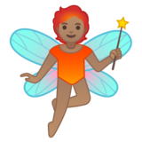 仙女：中等肤色emoji素材一 160x160像素