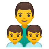 家庭：男人，男孩，男孩emoji素材一 160x160像素