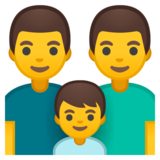 家庭：男人，男人，男孩emoji素材一 160x160像素