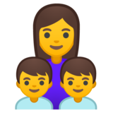 家庭:女人,男孩,男孩emoji素材一 160x160像素