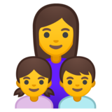 家庭：女人，女孩，男孩emoji素材一 160x160像素