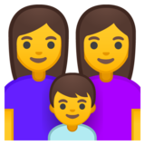 家庭：女人，女人，男孩emoji素材一 160x160像素