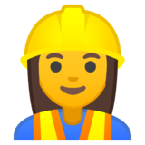 女建筑工人emoji素材一 160x160像素