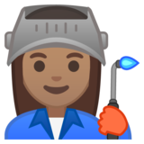 工厂女人：中等肤色emoji素材一 160x160像素