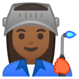 工厂女人：中深色肤色emoji素材一 160x160像素