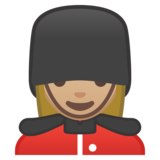 女警卫：中浅肤色emoji素材一 160x160像素