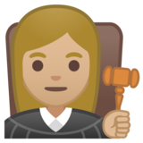 女法官：中浅肤色emoji素材一 160x160像素