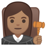 女法官：中等肤色emoji素材一 160x160像素