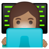 女工程师：中等肤色emoji素材一 160x160像素