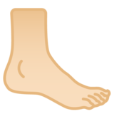 脚:浅肤色emoji素材一 160x160像素