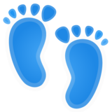 脚印emoji素材一 160x160像素