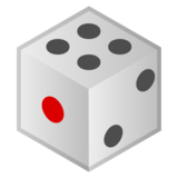 游戏骰子emoji素材一 160x160像素