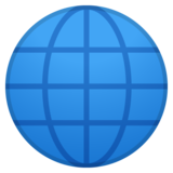 带子午线的地球仪emoji素材一 160x160像素