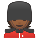 警卫：中等深色肤色emoji素材一 160x160像素