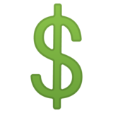 重美元符号emoji素材一 160x160像素