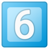 键帽数字6emoji素材一 160x160像素