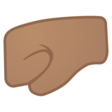 左拳：中等肤色emoji素材一 160x160像素