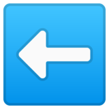 左箭头emoji素材一 160x160像素