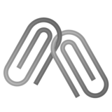 链接回形针emoji素材一 160x160像素