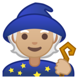法师：中等浅肤色emoji素材一 160x160像素
