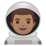 宇航员：中等肤色emoji素材一 160x160像素