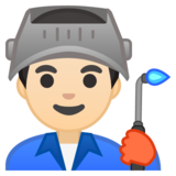 工厂男人：浅肤色emoji素材一 160x160像素