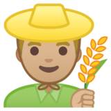 男农民：中浅肤色emoji素材一 160x160像素