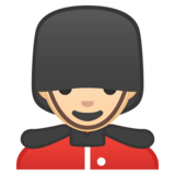 男警卫：浅肤色emoji素材一 160x160像素