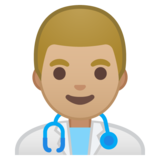 男保健员：中浅肤色emoji素材一 160x160像素