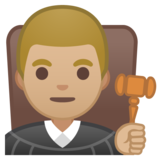 男法官：中浅肤色emoji素材一 160x160像素