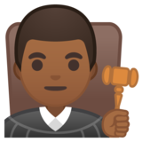男法官：中黑肤色emoji素材一 160x160像素
