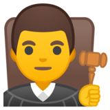 男法官emoji素材一 160x160像素