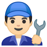 男机械工：浅肤色emoji素材一 160x160像素