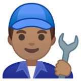 男机械工：中等肤色emoji素材一 160x160像素