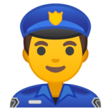 男警官emoji素材一 160x160像素