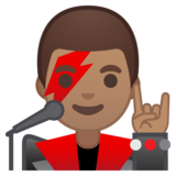 男歌手：中等肤色emoji素材一 160x160像素