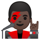 男歌手：黑肤色emoji素材一 160x160像素