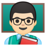 男老师：浅肤色emoji素材一 160x160像素