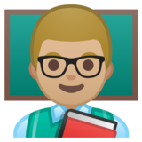 男老师：中浅肤色emoji素材一 160x160像素
