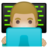 男技术员：中浅肤色emoji素材一 160x160像素