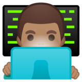 男技术员：中等肤色emoji素材一 160x160像素