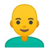 男:秃头emoji素材一 160x160像素