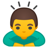 男子鞠躬emoji素材一 160x160像素